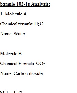 Chemical Analysis Report